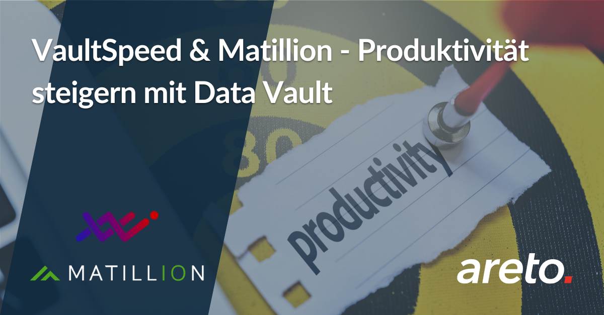 VaultSpeed Matillion Produktovität mit DataVault