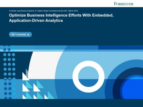 Optimize Business Intelligence Efforts with Embedded Application Driven Analytics