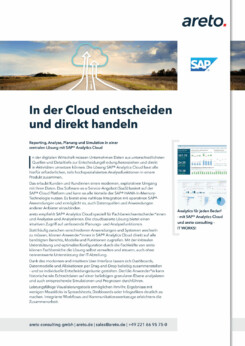 SAP Analytics Cloud I areto consulting neu