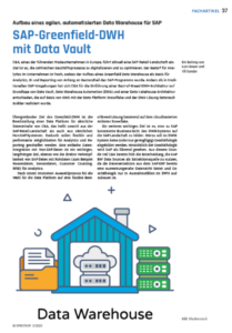 areto Kunde C&A im BI Spektrum Fachartikel 03 2023 Aufbau eines agilen automatisierten Data Warehouse