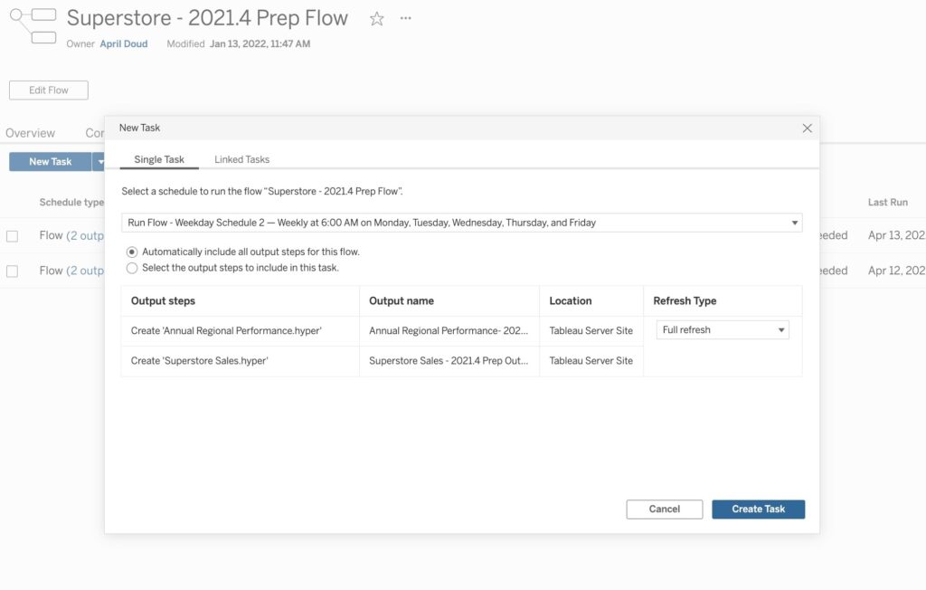 areto Partner Tableau UI Prep Conductor