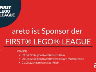 areto ist Sponsor der First Lego League Wettbewerbe