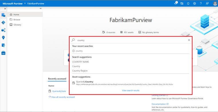 Search catalog